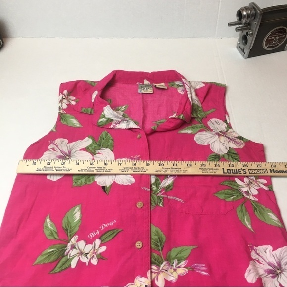 Big Dogs Blouse button up floral print - Picture 8 of 8